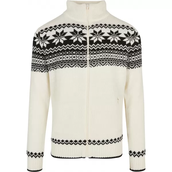  Pánska mikina BRANDIT CARDIGAN NORWEGER BD5030 WHITE 