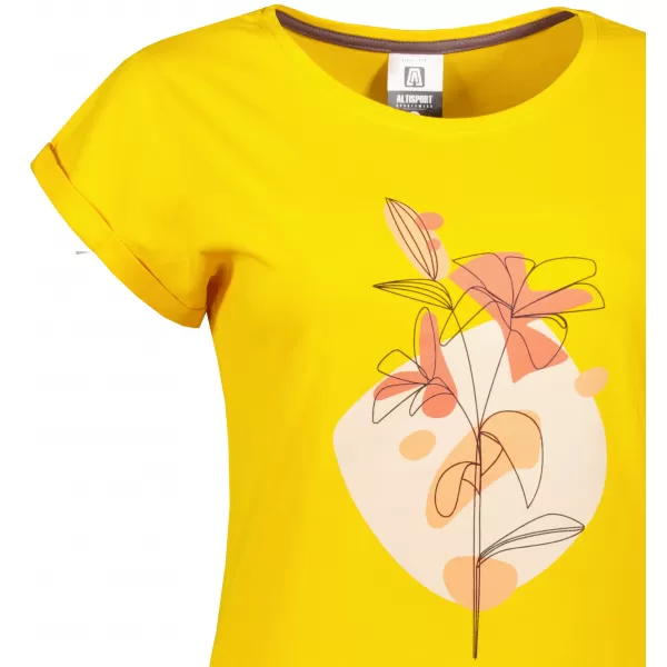  Dámske rozšírené T -shirt/šaty ALTISPORT alw187178 žltá 