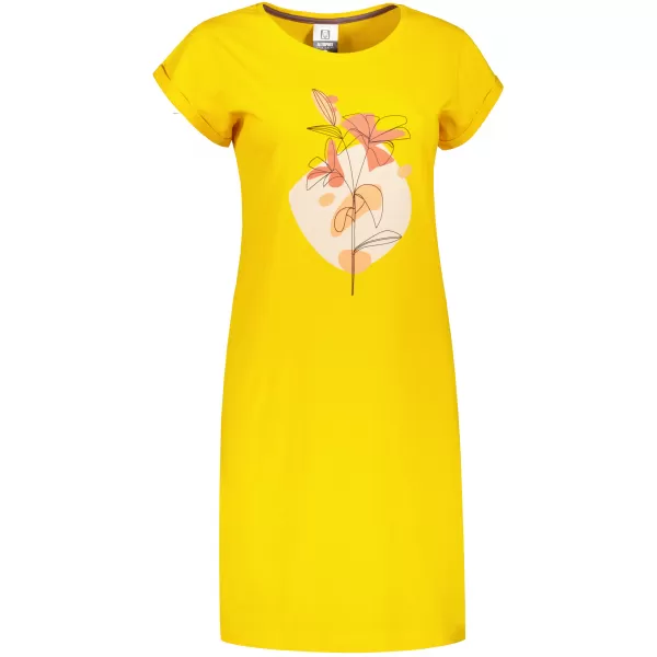  Dámske rozšírené T -shirt/šaty ALTISPORT alw187178 žltá 