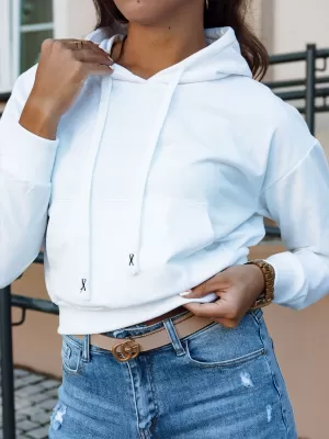 Dámska mikina DSSTREET Trendhood By1310 biela