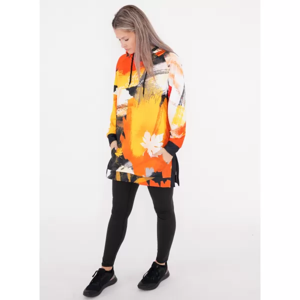  Dámska funkčná predĺžená mikina premium ALTISPORT VOJ/ALW019MI03 oranžová 