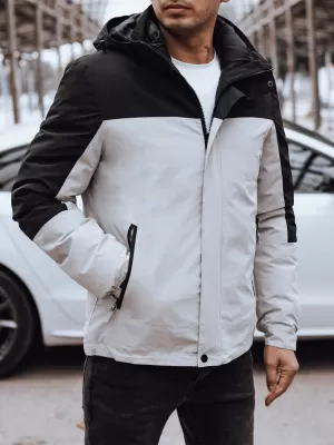 Pánska bunda dstreet svetlo šedá