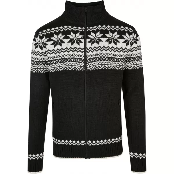  Pánska mikina brandit Cardigan Norweger BD5030 BLACK 