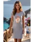 Dámske rozšírené T -shirt/Dress ALTISPORT Alw187178 Tmavo šedé vrcholy