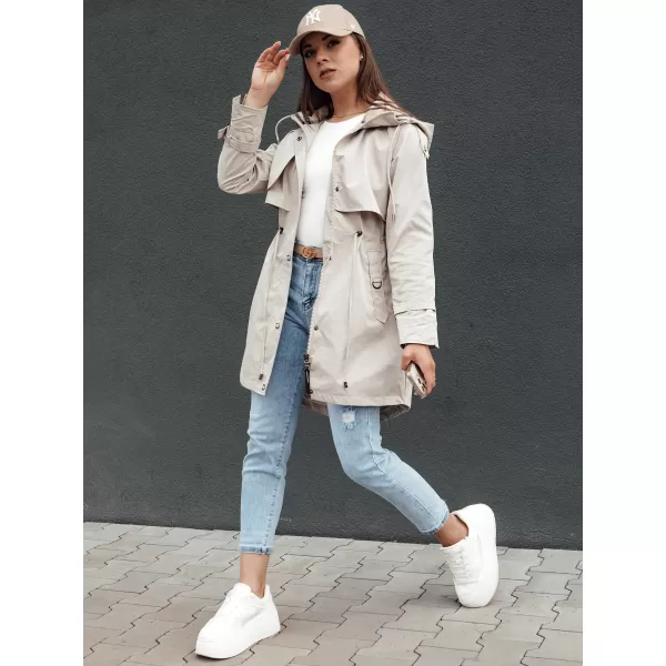  Dámska bunda DSTREET FASHLOVE TY4393 SVETLO ŠEDÁ 