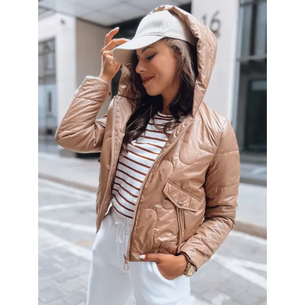  Dámska bunda dstreet lilywool Ty3714 zlato 