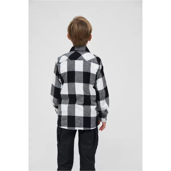  Detská košeľa BRANDIT BD6016 WHITE/BLACK 