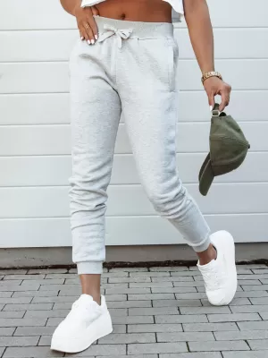 Dámske tepláky DSTREET FITS SVETLO ŠEDÁ