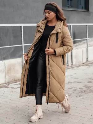 Dámsky zimný kabát DSTREET StreetFit BEIGE