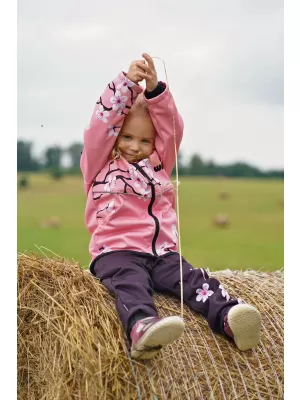 Detská softshellová bunda WAMU SAKURY ružová