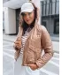 Dámska bunda dstreet lilywool Ty3714 zlato