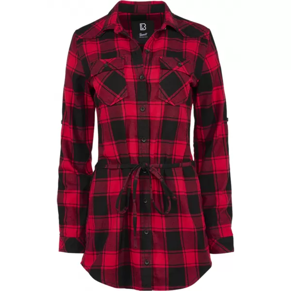  Dámska košeľa BRANDIT BD44006 RED/BLACK 