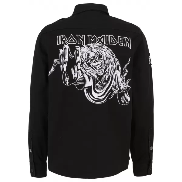  Pánska košeľa BRANDIT IRON MAIDEN BD61044 ČIERNA 