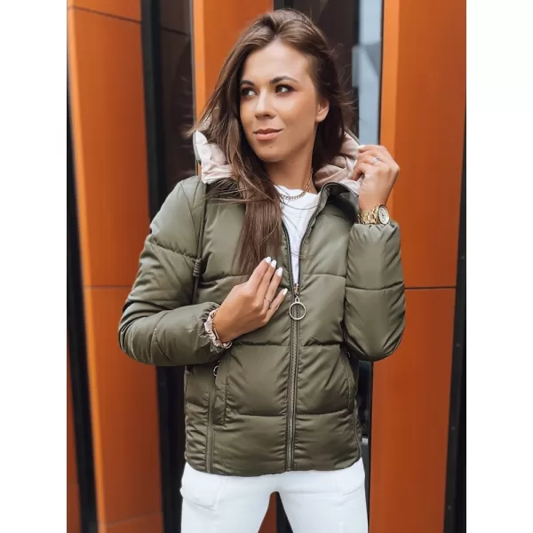  Dámska bunda dstreet Victoria Snug Ty3716 zelená 