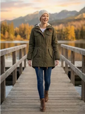 Dámska bunda brandinit BD9476 Olive