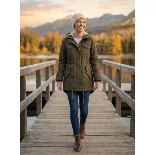  Dámska bunda brandinit BD9476 Olive 