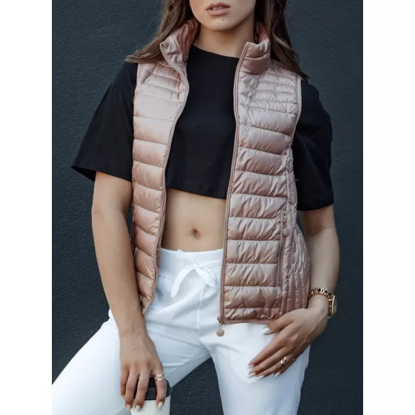  Dámska vesta DSTREET STYLISHZ TY4449 RUŽOVÁ 