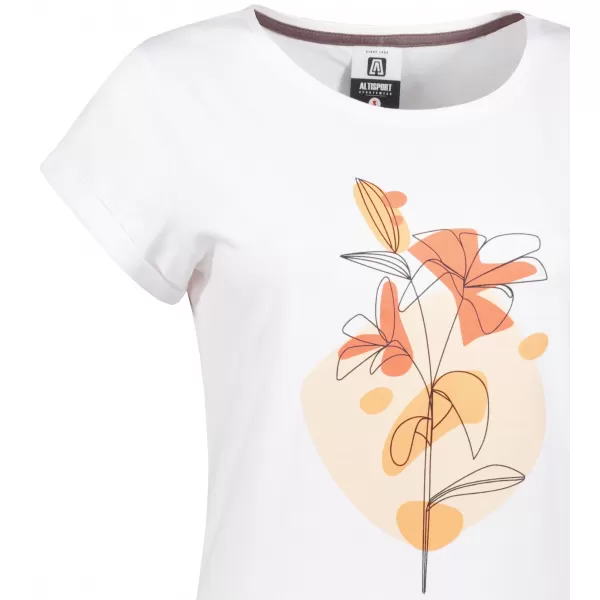  Dámske rozšírené T -shirt/šaty ALTISPORT alw187178 biela 