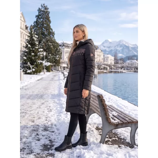  Dámsky kabát ALTISPORT DONNA čierna 