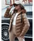 Dámska bunda dstreet mirial ty4573 karamel