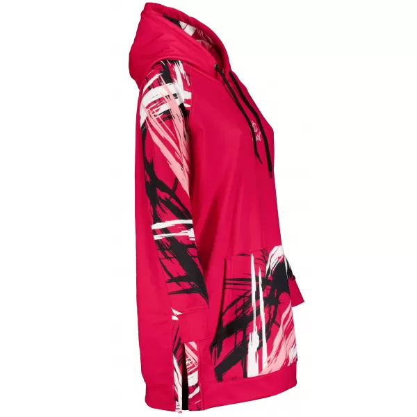  Dámska funkčná predĺžená mikina premium ALTISPORT VOJ/ALW039MI03 VIVA MAGENTA 