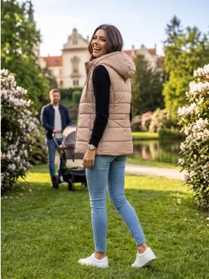 Dámska vesta ALTISPORT DAILA béžová