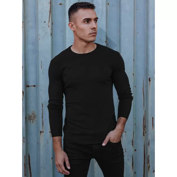  Pánsky sveter DSTREET wx2226 ČIERNA 