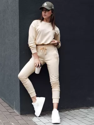Dámska mikina DSTREET CASUALVIBE BÉŽOVÁ