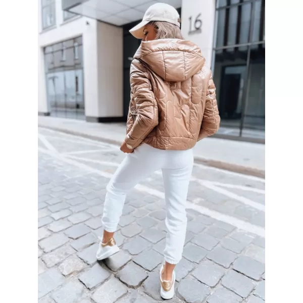  Dámska bunda dstreet lilywool Ty3714 zlato 