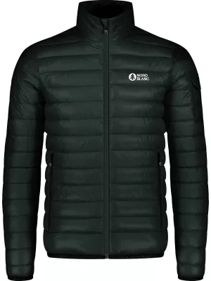 Pánska prešívaná bunda NORDBLANC EAGLEHEART NBWJM8067 TMAVO zelená