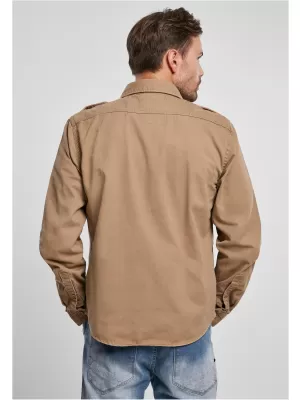 Pánska košeľa BRANDIT VINTAGE BD9373 CAMEL