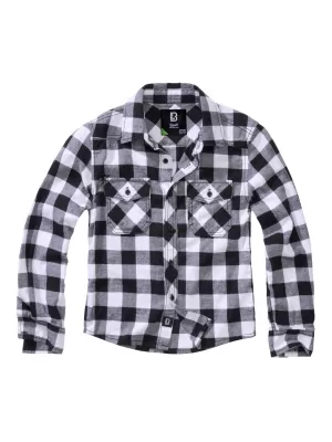 Detská košeľa BRANDIT BD6016 WHITE/BLACK
