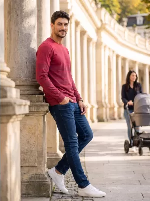 Pánske tričko ALTISPORT DAIRUS VÍNOVÁ