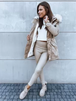 Dámska zimná bunda DSTREET VIXEN TY3873 BÉŽOVÁ