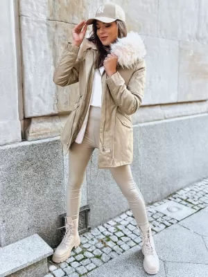 Dámska bunda DSTREET GARNET TY3946 BÉŽOVÁ