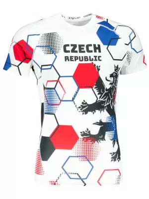 Pánske funkčné kompresné tričko s krátkym rukávom premium ALTISPORT VOJ/ALM036TR04 HEXA biela