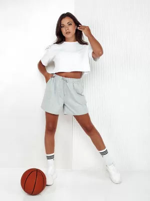 Dámske šortky DSTREET PELLA SY0416 SVETLO ŠEDÁ