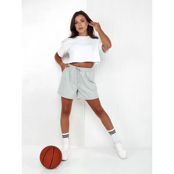  Dámske šortky DSTREET PELLA SY0416 SVETLO ŠEDÁ 