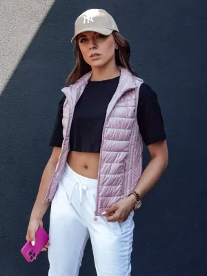 Dámska vesta DSTREET STYLISHZ TY4450 RUŽOVÁ