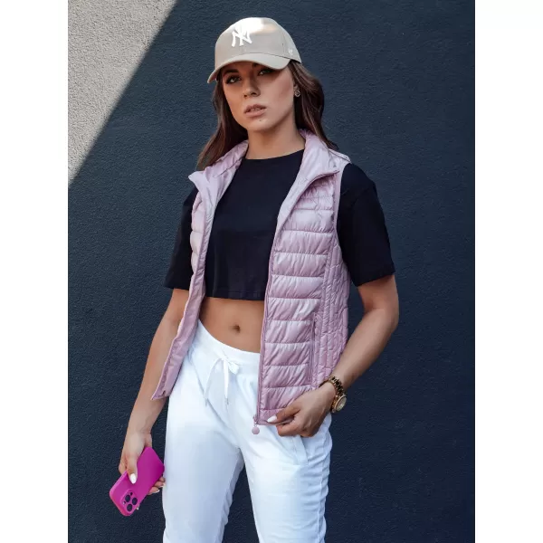  Dámska vesta DSTREET STYLISHZ TY4450 RUŽOVÁ 