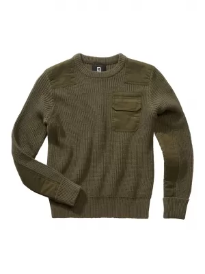Detský sveter Brandit BW BD6019 Olive