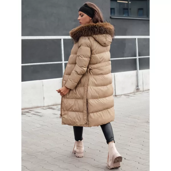  Dámsky zimný kabát DSTREET STYLEBELLA BÉŽOVÁ 