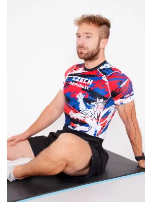 Pánske funkčné kompresné tričko s krátkym rukávom premium ALTISPORT VOJ/ALM036TR04 SLOVAK
