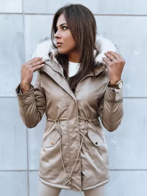 Dámska zimná bunda DSTREET VIXEN TY3873 BÉŽOVÁ