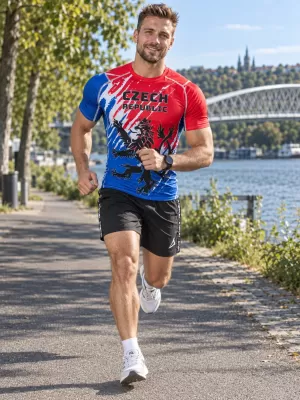 Pánske funkčné kompresné tričko s krátkym rukávom premium ALTISPORT VOJ/ALM036TR04 LEV