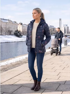 Dámska bunda ALTISPORT DARCIA TMAVO modrá