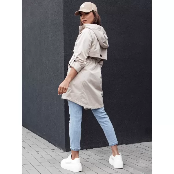 Dámska bunda DSTREET STYLE QUEEN TY4394 SVETLO ŠEDÁ 