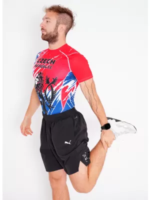 Pánske funkčné kompresné tričko s krátkym rukávom premium ALTISPORT VOJ/ALM036TR04 LEV