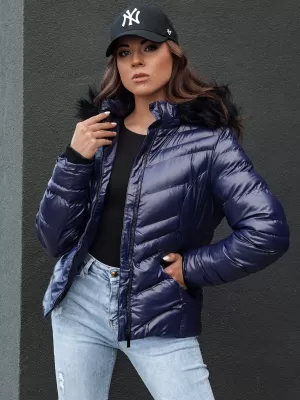Dámska bunda DSTREET CRUNKIES NÁMORNÍCKA MODRÁ