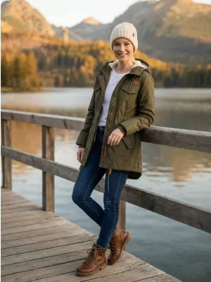 Dámska bunda brandinit BD9476 Olive